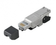 IE-PS-RJ45-FH-180-P-1.6 Stecker RJ45 werkzeuglos, gerade, Cat.5(ISO/IEC11801) 