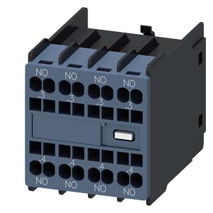 Hilfschalterblock front, 4 S, Strombahn 1 S, 1 S, 1 S, 1 S, 
