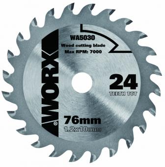 Worx WA5030 Handycut - Ersatzmesser Saw (76 mm, 24 Zähne)  