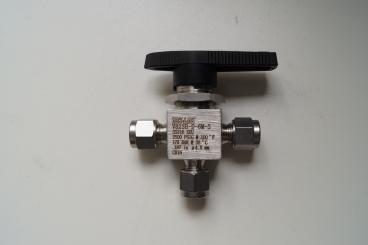 D-Pro 3 Wege Kugelhahn Packung PTFE Dk-Lok 6 mm Edelstahl 