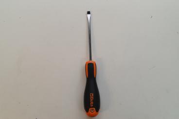 BE 1201E/5,5X100 BETA Schraubendreher Evox für Schlitzschrauben, verchromt, schwarze Spitze 