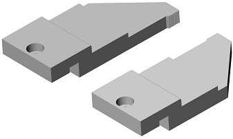 Spannzange, gezahnt, Maß H = 10 mm (0.394'') 