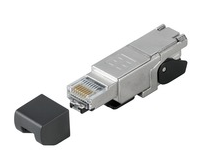 IE-PS-RJ45-FH-180-P-1.6 Stecker RJ45 werkzeuglos, gerade, Cat.5(ISO/IEC11801) 