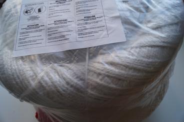 isoKERAM® -Schnur, ø 50 mm, verst. Chromstahldraht rund, gedreht Rollenlänge: 15m 