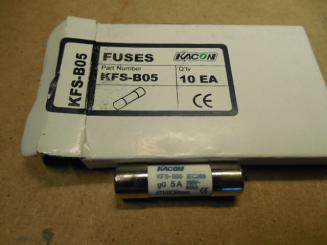 Fuse KFS-B05 10EA 10x38mm 500v 5A 