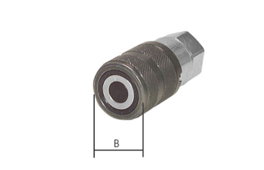 Flat-Face-Kupplung ISO 16028, Muffe Baugr. 3, G 1/2"(IG) 