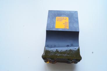 Sonotrode; Titan Bar 60x40 auf 23 mit 8 abgeschlagenen Zapfen nach CAD 