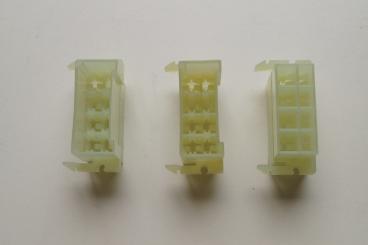 Fastin-Faston Flachsteckergeh. 6,3mm 8 polig natural 