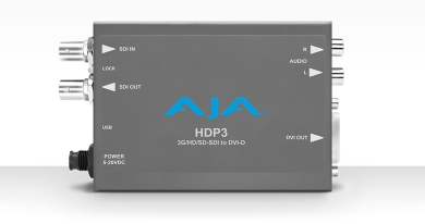 AJA HDP3 3G-SDI to DVI-D and Audio Converter 
