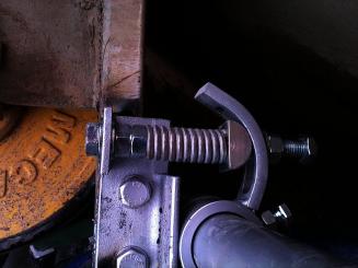 Spannvorrichtung für Trommel-Kunststoff-Abstreifer für Rohr Ø 63 mm 