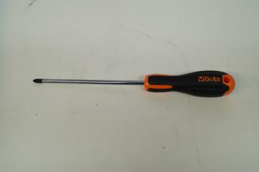 BE 1202E/6X150 BETA Schraubendreher Evox für Phillips-Schrauben, verchromt, schwarze Spitze 