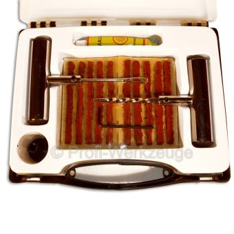 36-tlg. Reifenreparatur-Set Pannenhilfe Auto Reifen flicken (schwere Ausführung) Metall 
