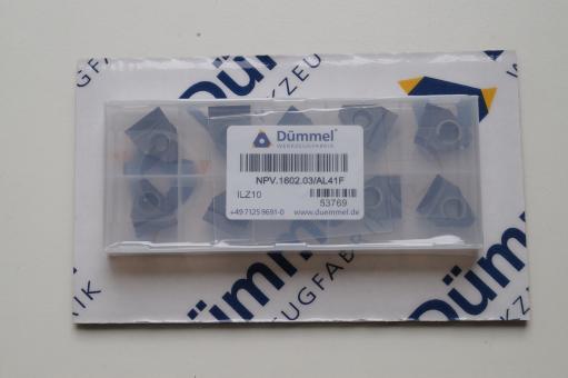 Schneidplatte NPV DIN6885 (leicht/JS9) 