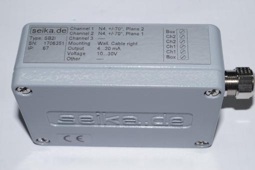 Sensorbox SB2I mit 2 N4 Sensoren, Messbereich: +/-70° 