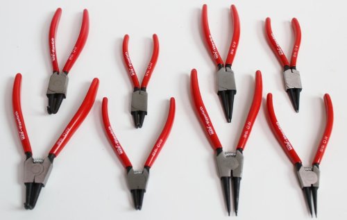 Seegerring Seegerringe Zangen Set Sortiment 8-teilig Sprengring Seeger ring 