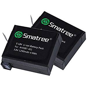 Smatree® Ersatzbatterie (2-Pack) für GoPro Hero 4  