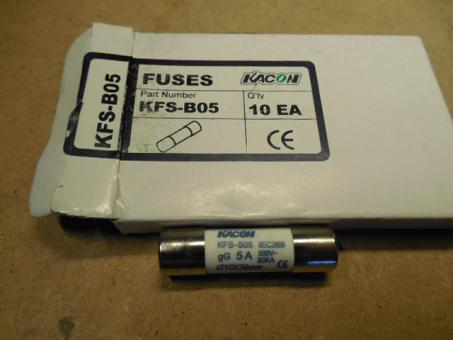 Fuse KFS-B05 10EA 10x38mm 500v 5A 