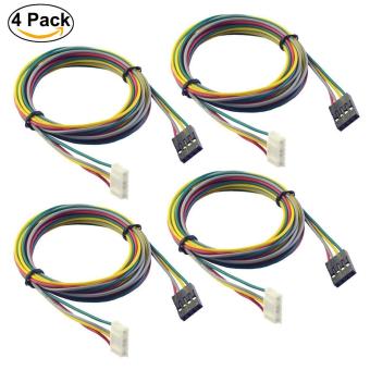 UEETEK 4 PCS 1M Schrittmotor Kabel 4Pin für NEMA 17 verwendet in Reprap 3D-Drucker CNC-Maschinen 