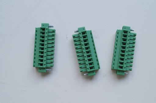 Phoenix Contact Pluggable Terminal Blocks 10 Pos 3.81mm pitch Plug 28-16 AWG Screw 