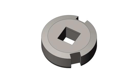 die for square punch, form B 