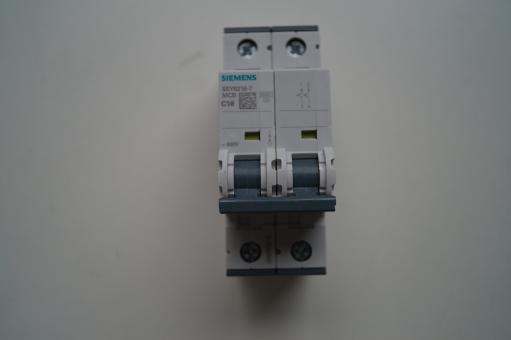 Miniature circuit breaker 400 V 6kA, 2-pole, C, 16A, D=70mm 