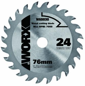 Worx WA5030 Handycut - Ersatzmesser Saw (76 mm, 24 Zähne)  