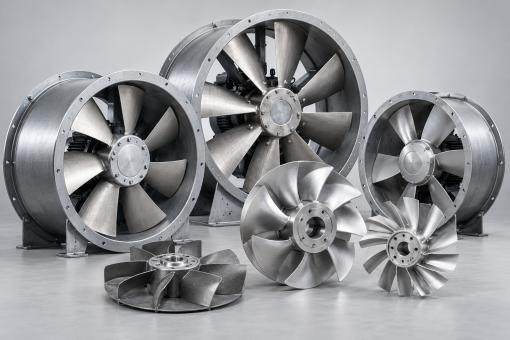 Radial blower double-entry 